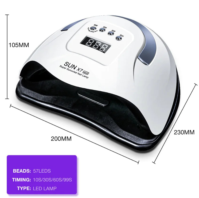 Optimax 220W 57-LED Nail Dryer & Manicure Station