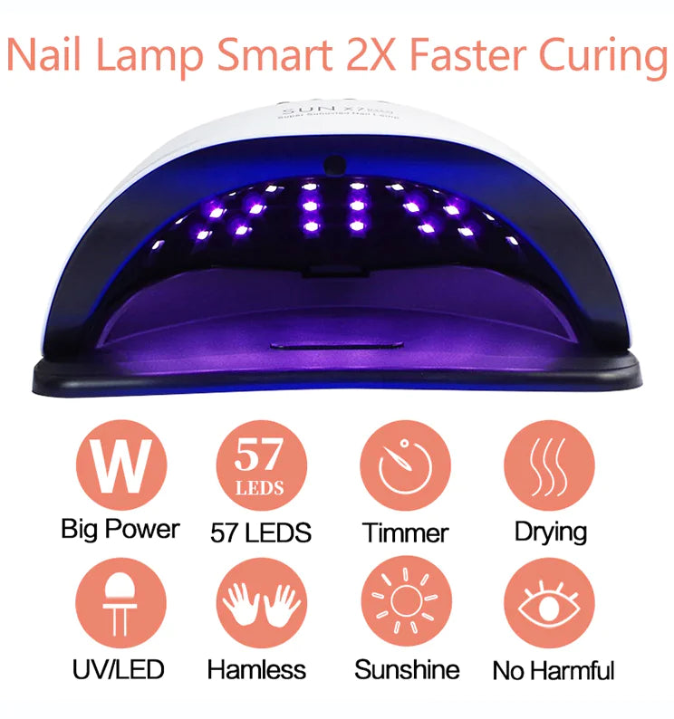 Optimax 220W 57-LED Nail Dryer & Manicure Station