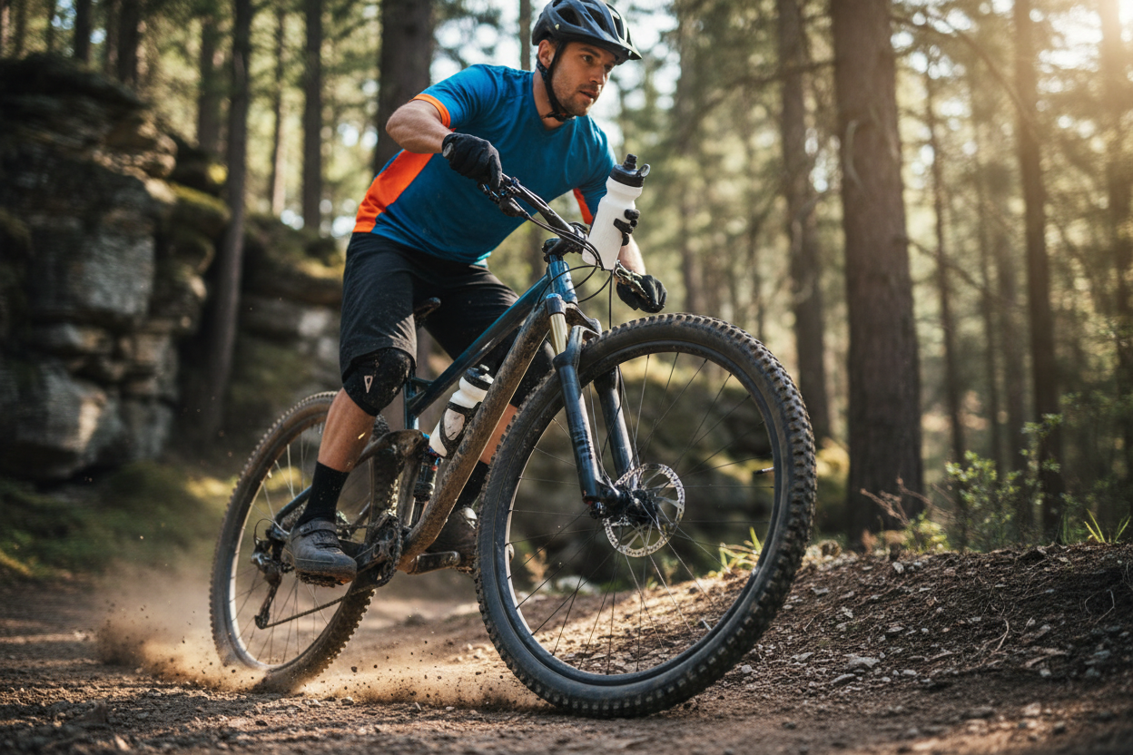 Insulated Bike Water Bottle - 20oz Sport Squeeze Bottle