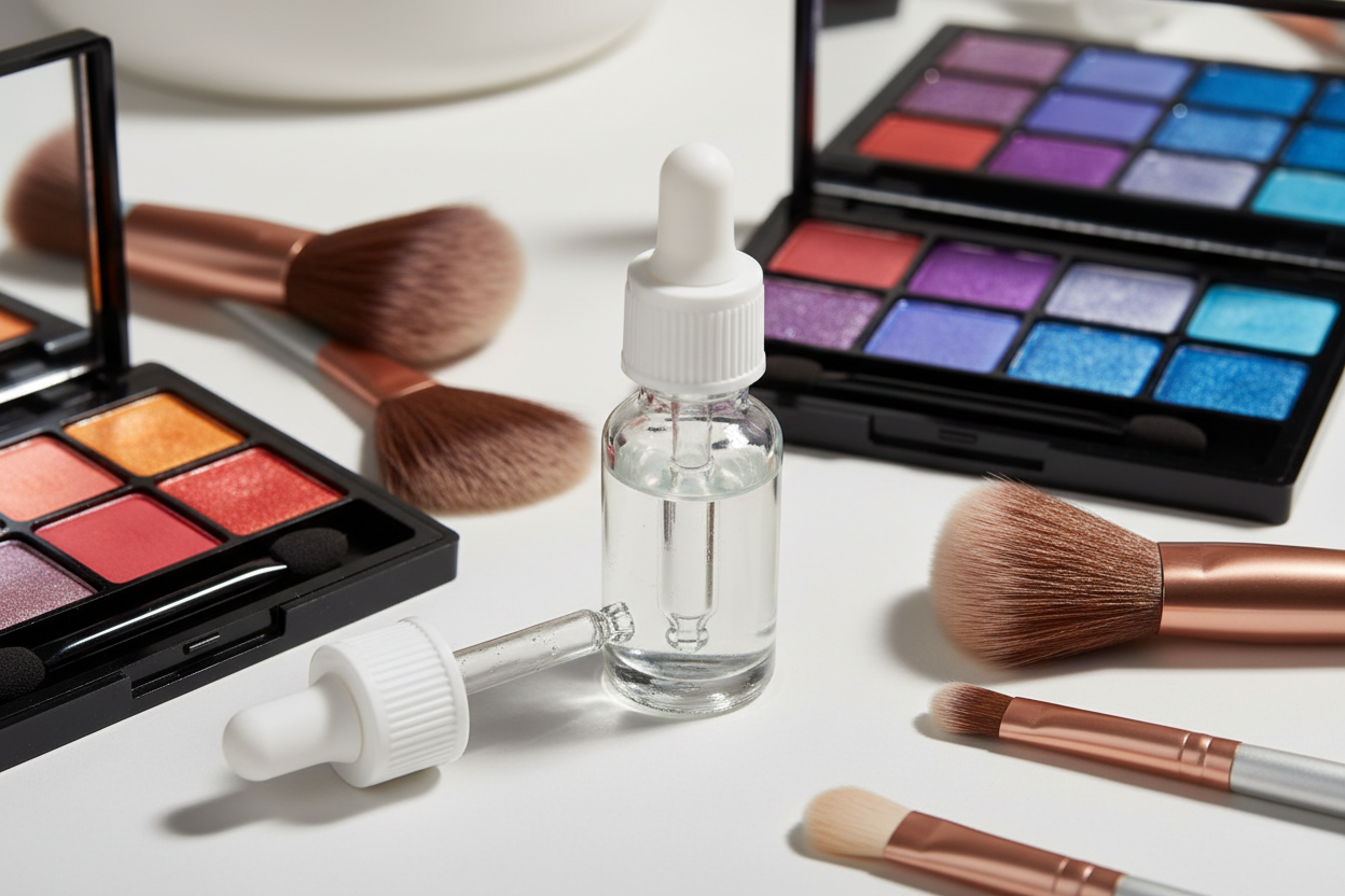 Makeup Fixer Cosmetics Pigment ActivatorMakeup Mixing LiquidDurability Waterproof Transparent Make-up Fixer Liquid DropsEyeshadow Sealant 10mL/0.34 US FL OZ